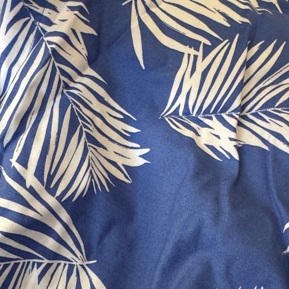 Chicos  Blue and White Palm Print Shirt - Picture 4 of 6